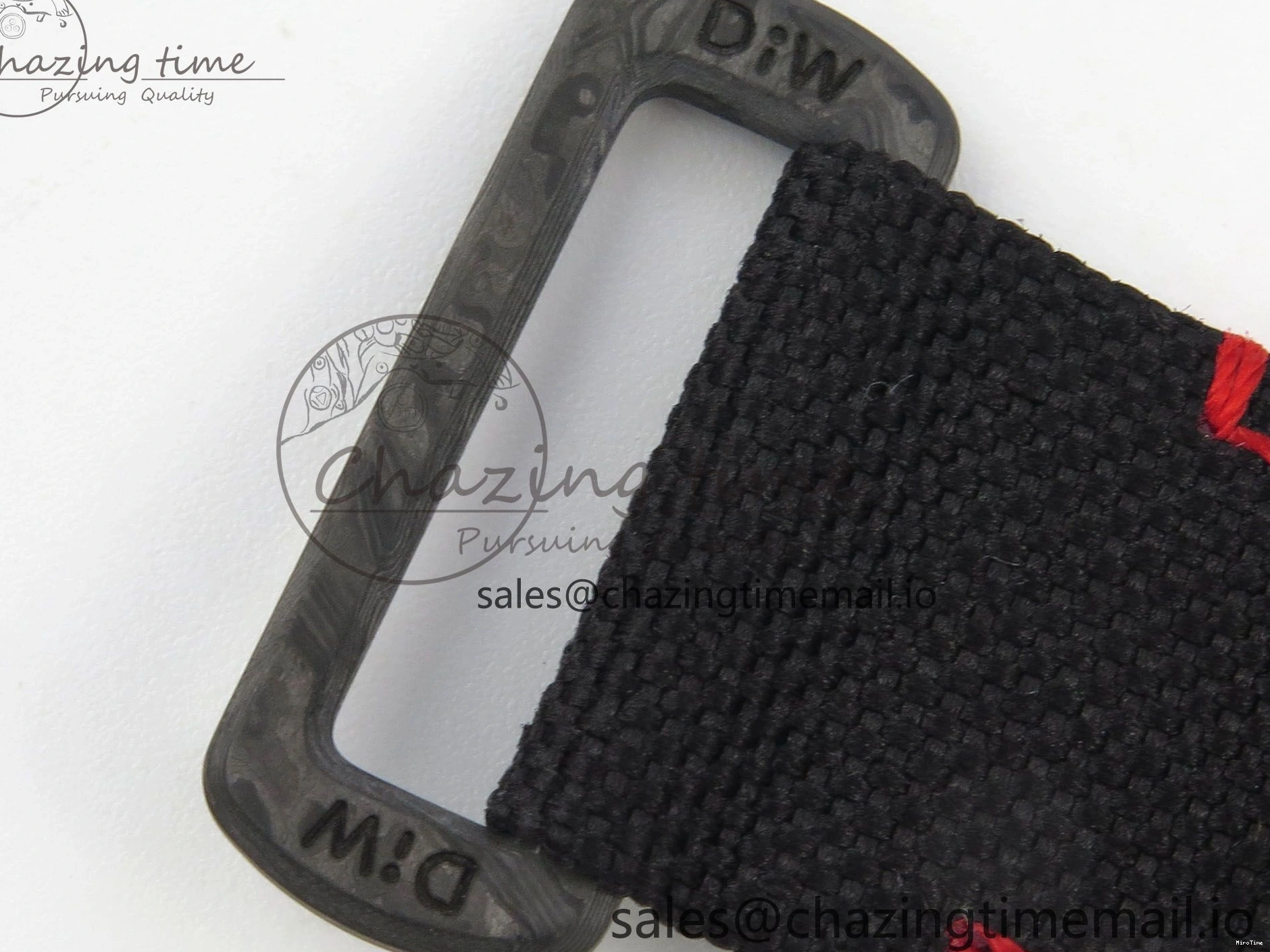 MiroTime 0227 Daytona DIW Carbon Case and Bezel DIWF Edition Grey White Dial on Black Nylon Strap A AllSeason 72